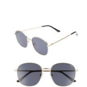 Quay Jezabell 57mm Round Sunglasses